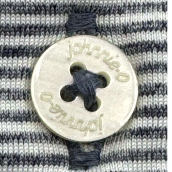 Johnnie-O Gray Striped Golf‎ Polo Shirt Men’s Size S Stretch Performance - Picture 9 of 11